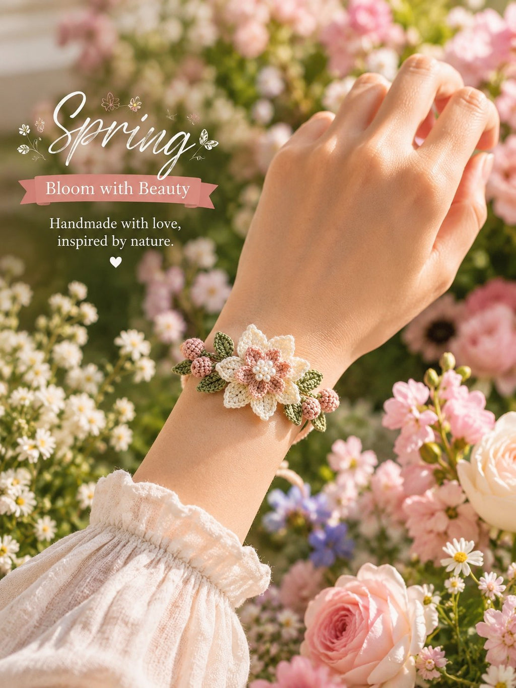 DIY Nature-Inspired Crochet Bracelet Kit