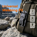 ⚙️ Tactical Quick-Release Keychain ✨ Universal MOLLE-compatible attachment for backpacks and belts – One-handed detachable gear mounting system