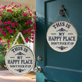 📢📢LAST DAY SALE 50% OFF✨Happy Place – Vintage Statement Metal Sign