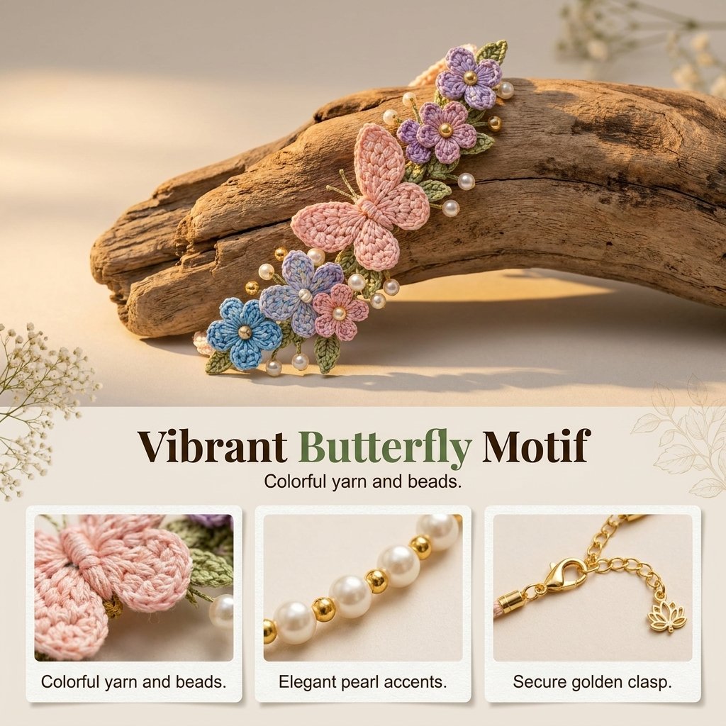 DIY Nature-Inspired Crochet Bracelet Kit