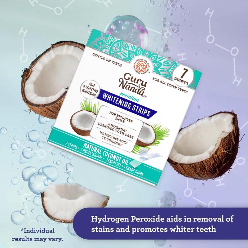 Teeth Whitening Strips - 7-Day Treatment with -Non-Slip Dry Technology for Comfort & Contact
