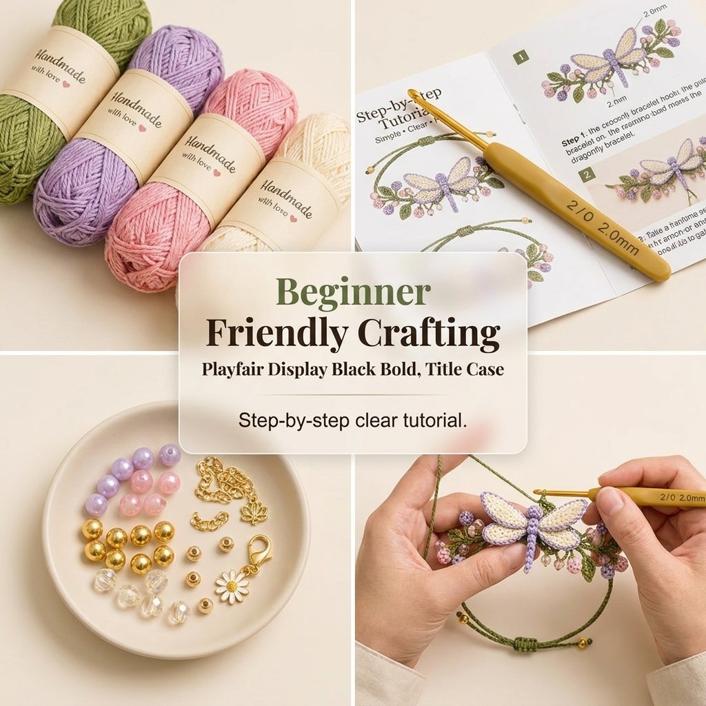 DIY Nature-Inspired Crochet Bracelet Kit